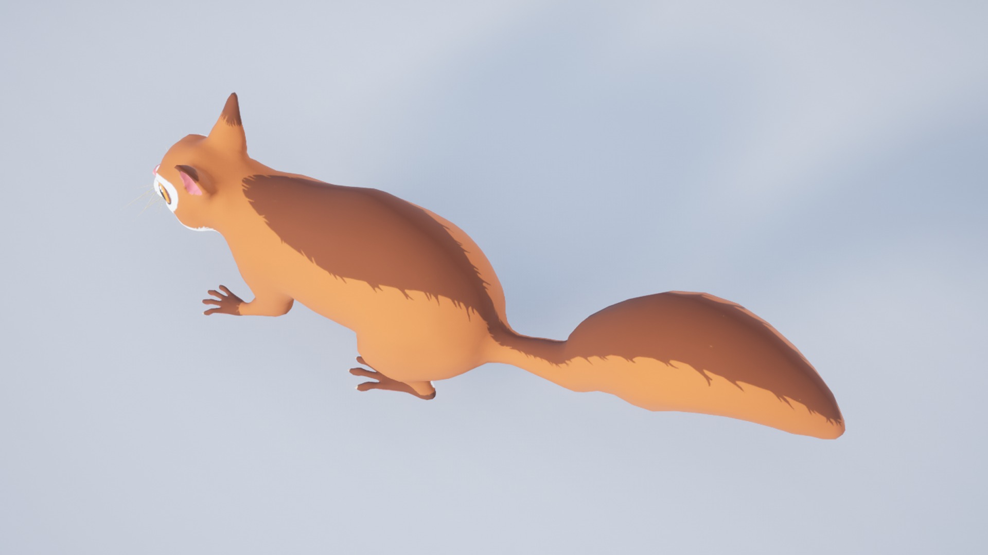 Cartoon Squirrel Low-poly 3D model_10