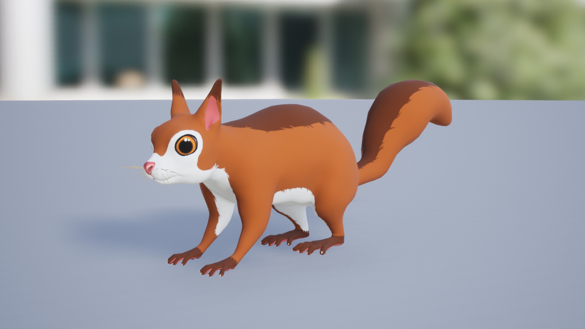 Cartoon Squirrel Low-poly 3D model_9