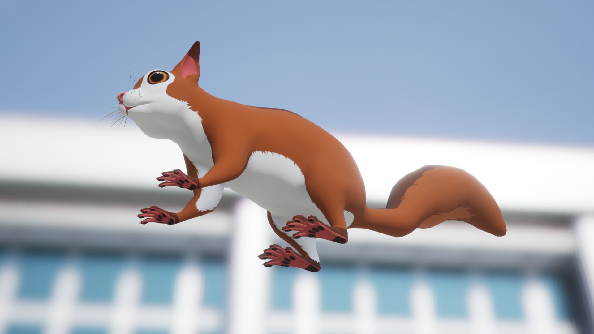 Cartoon Squirrel Low-poly 3D model_11