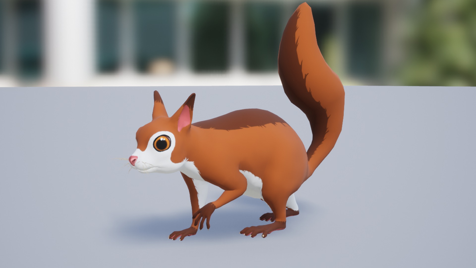 Cartoon Squirrel Low-poly 3D model_13