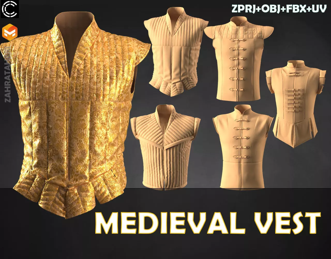 MEDIEVAL VEST 3D model