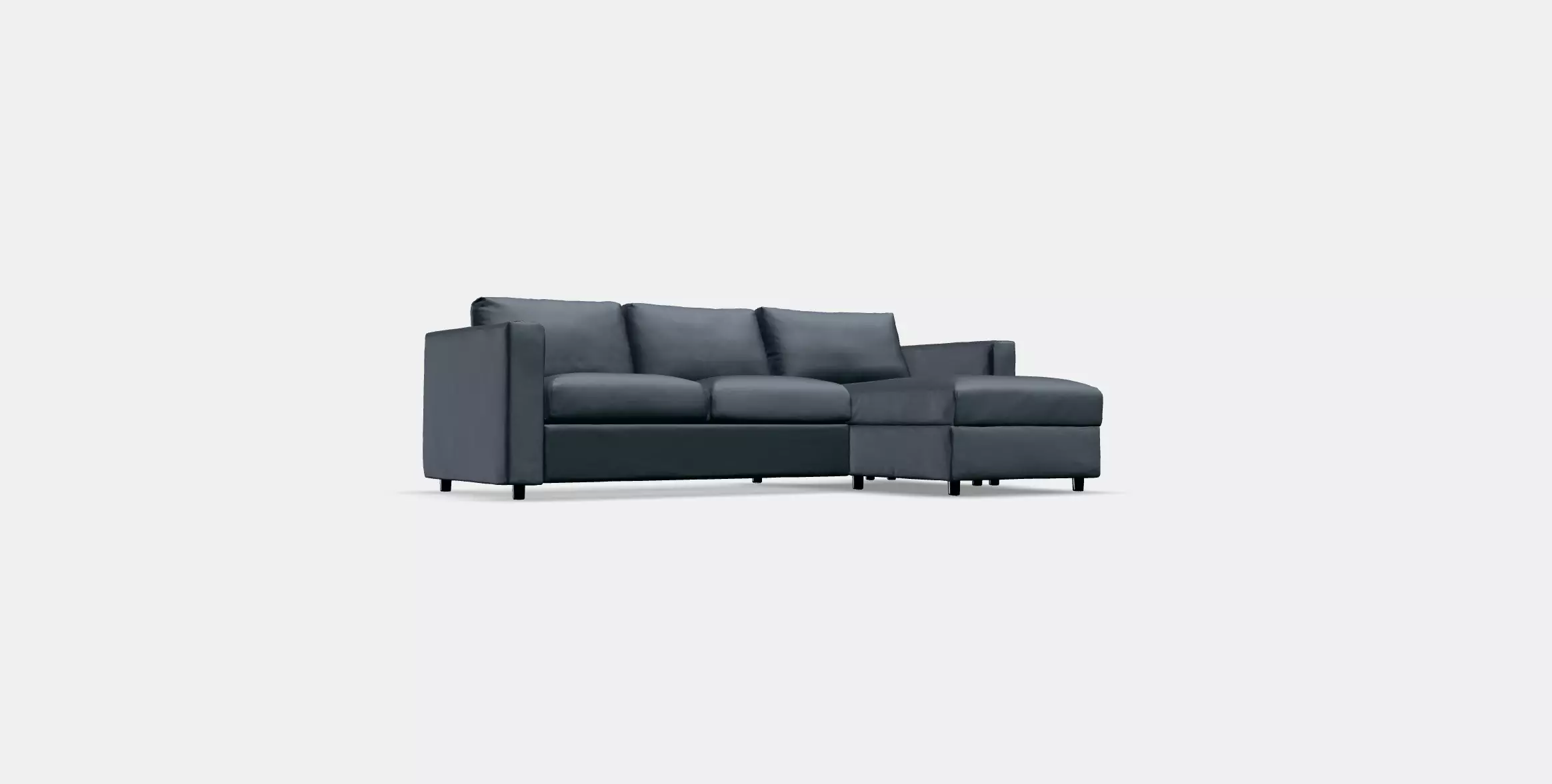 VIMLE Cover 3-seat sofa w chaise longue 3 3D model_0