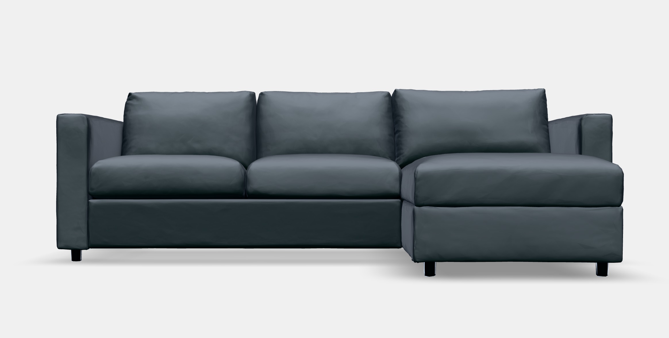 VIMLE Cover 3-seat sofa w chaise longue 3 3D model_11