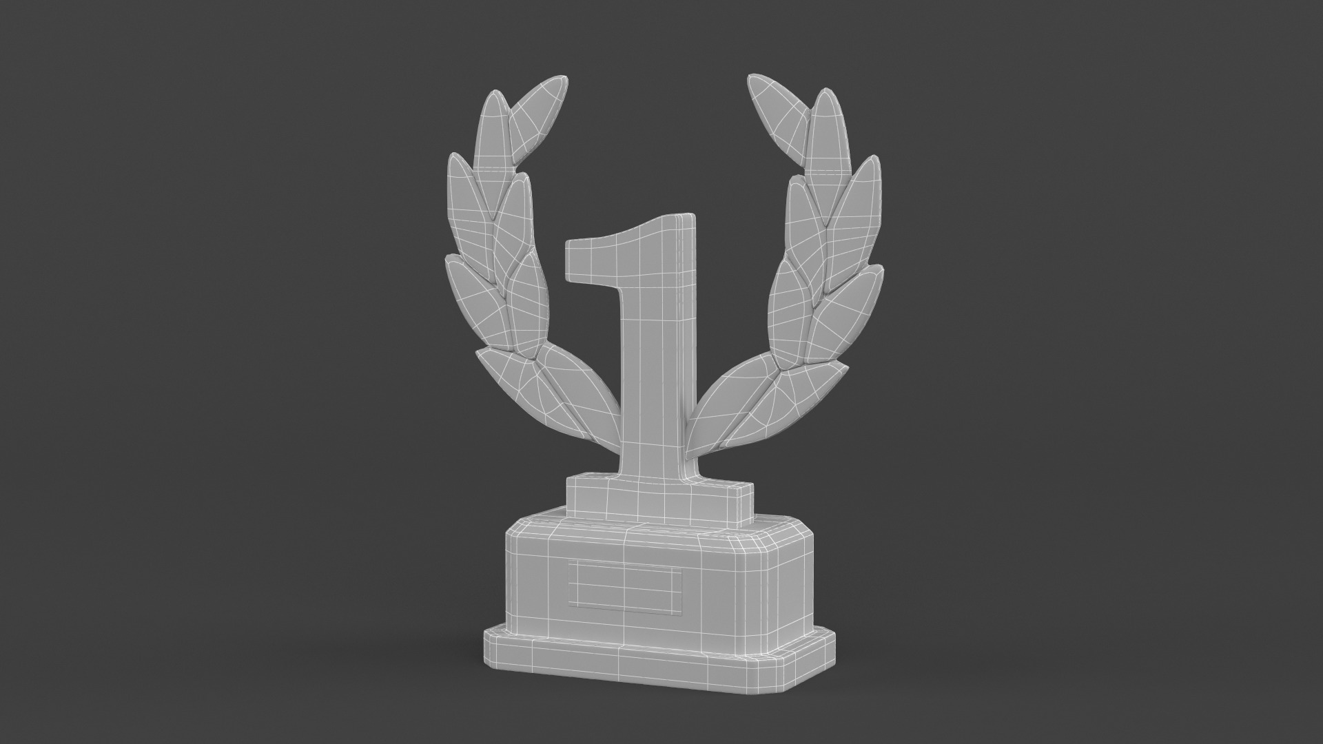 Gold Trophy Cups 3D model_7