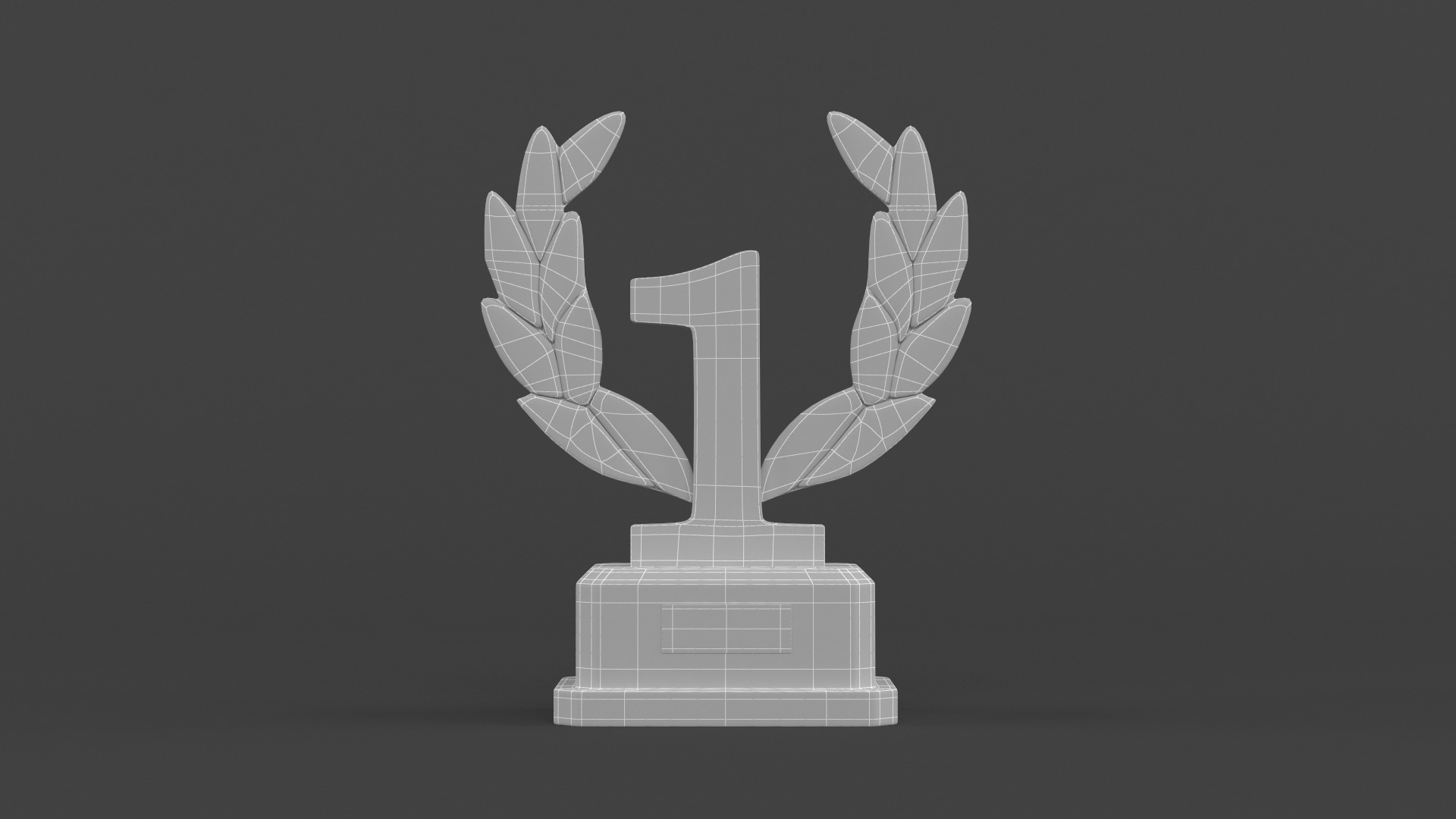 Gold Trophy Cups 3D model_6