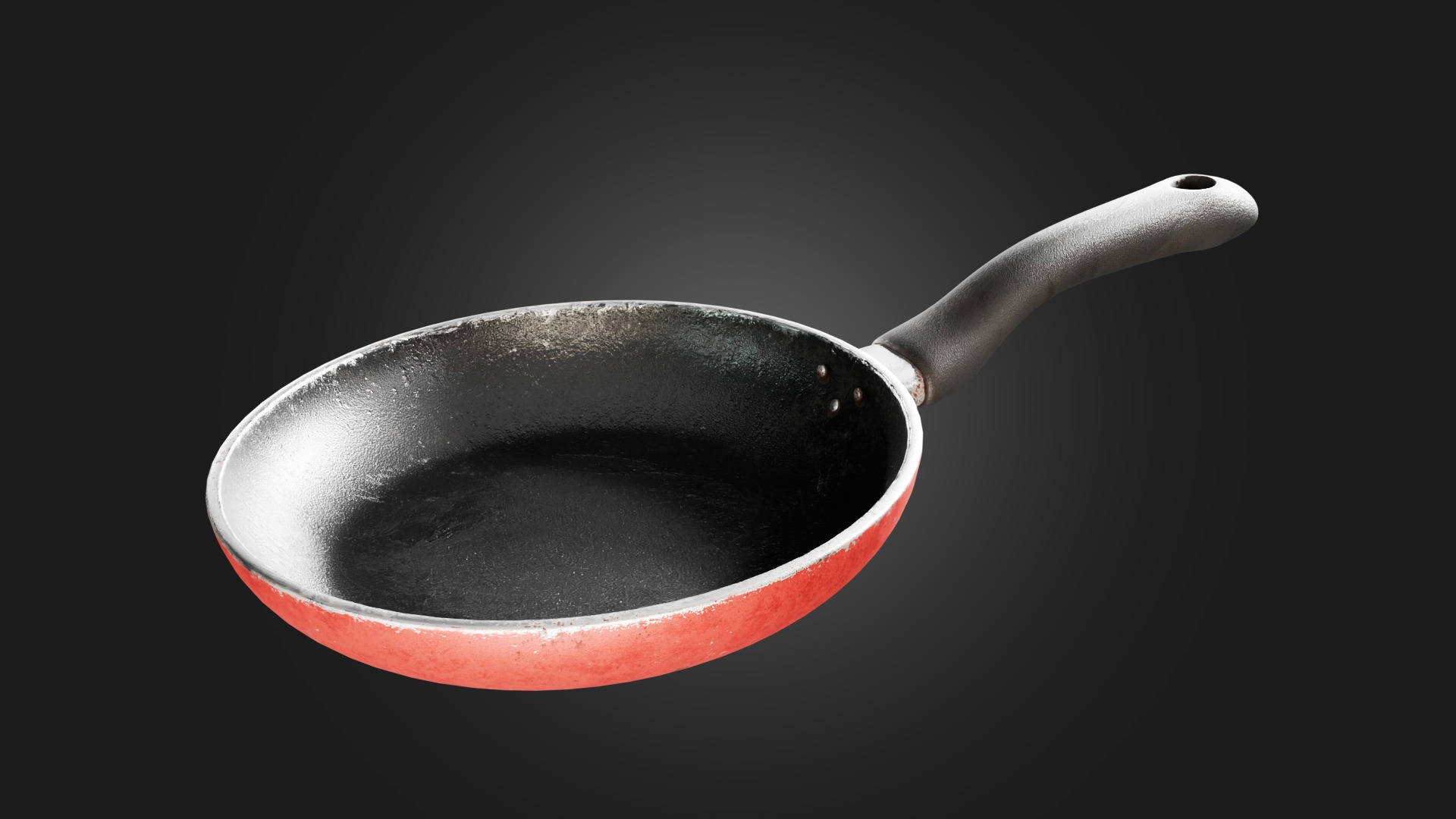 Sauce Pan and Frying Pan Low-poly 3D model_3