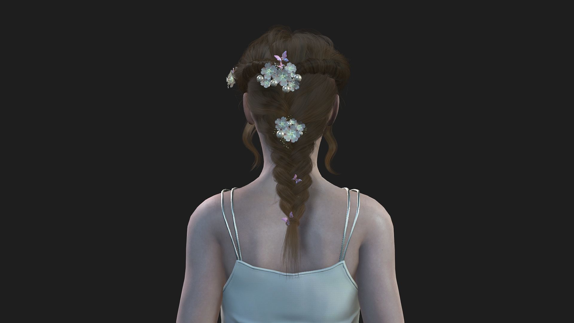 Realistic 3D Model of a Girl 3D model_5