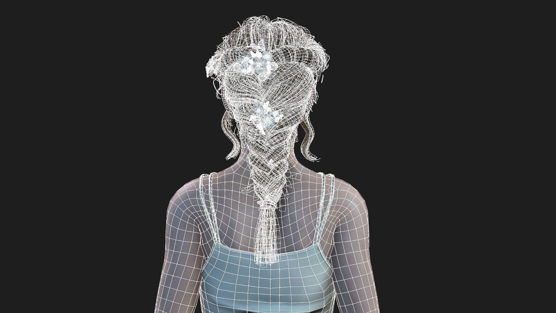 Realistic 3D Model of a Girl 3D model_18