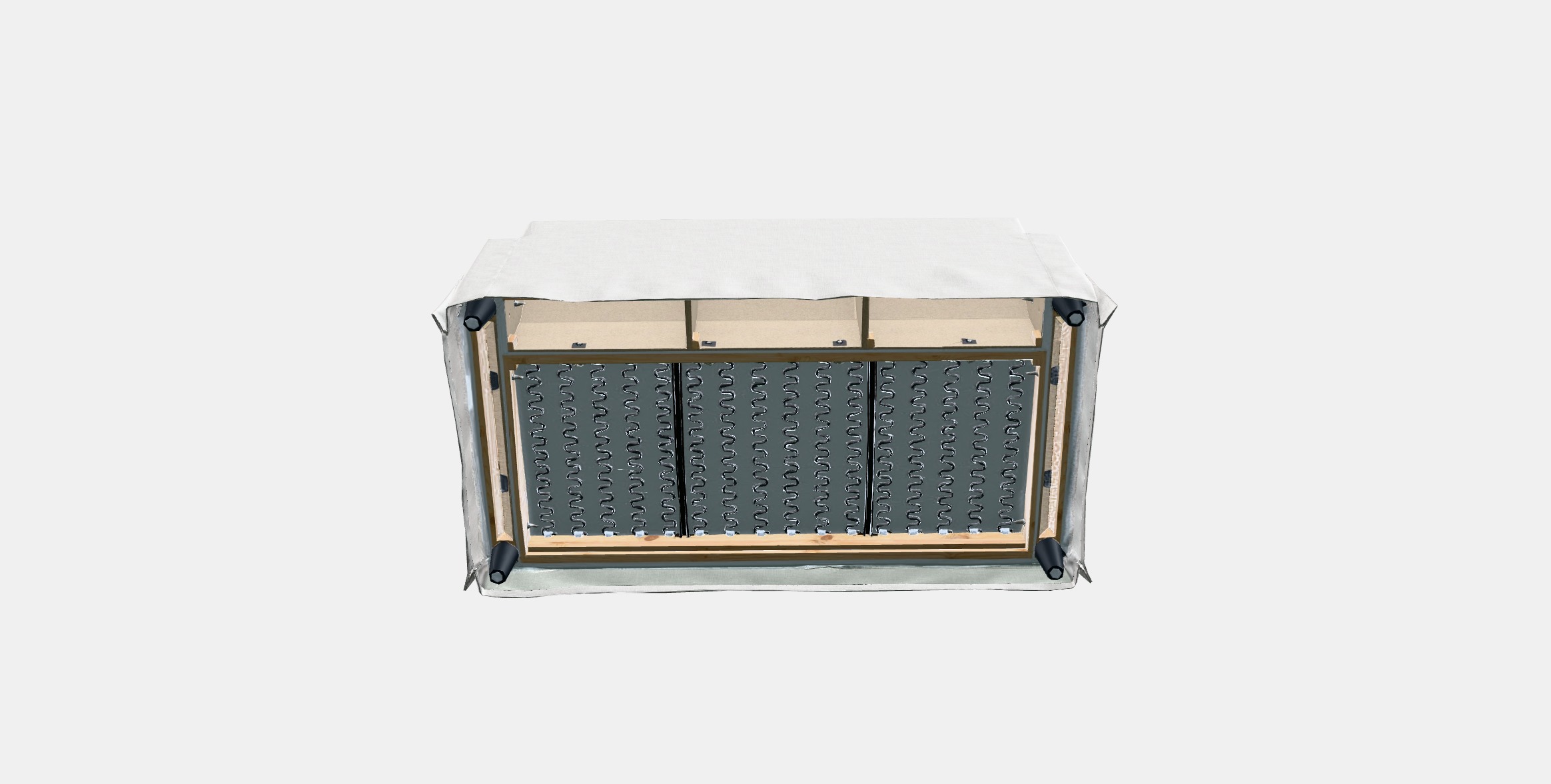 HYLTARP Cover for 2-seat sofa 4 Low-poly 3D model_6