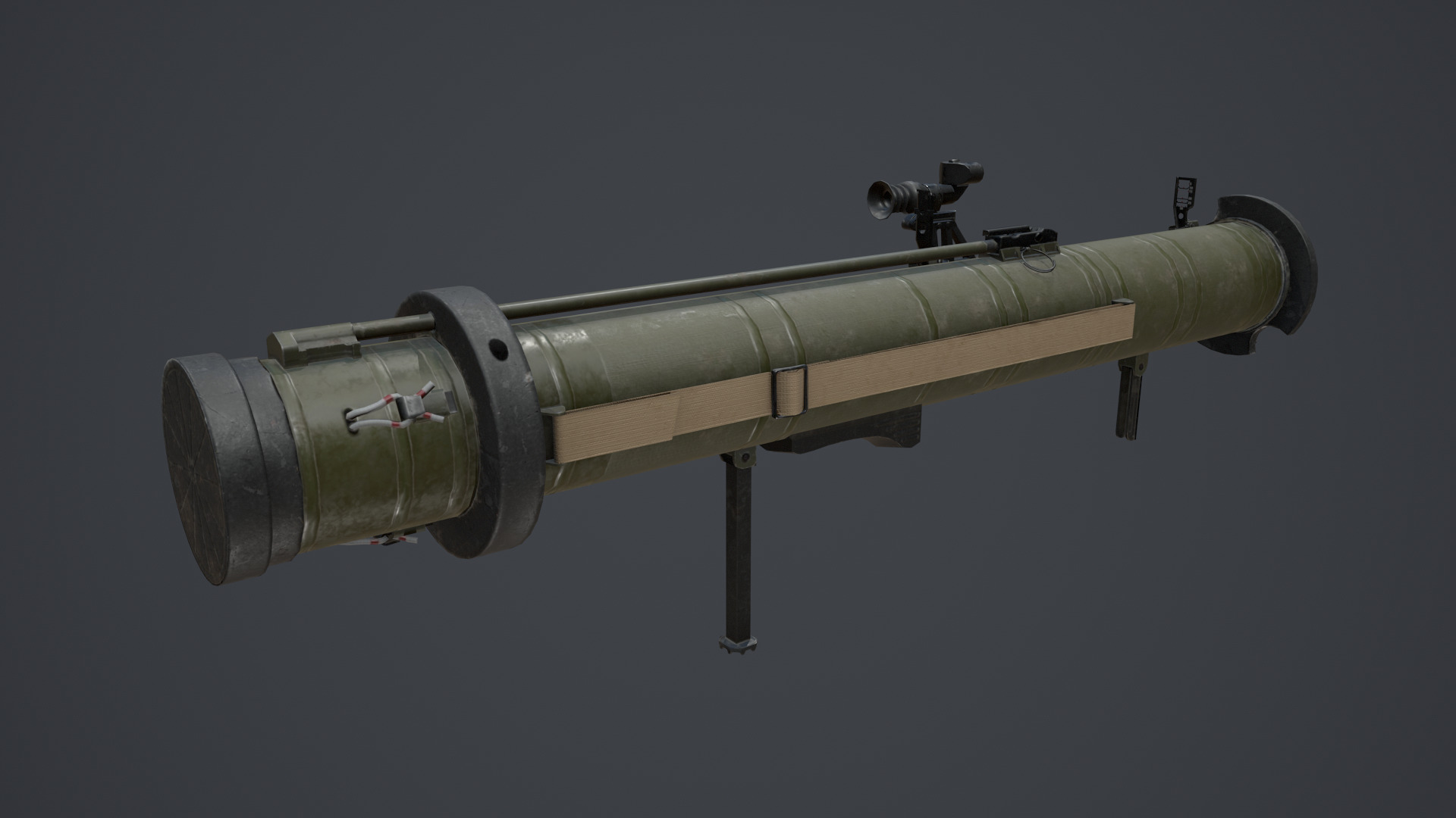 RPG-28 klyukva Low-poly 3D model_5