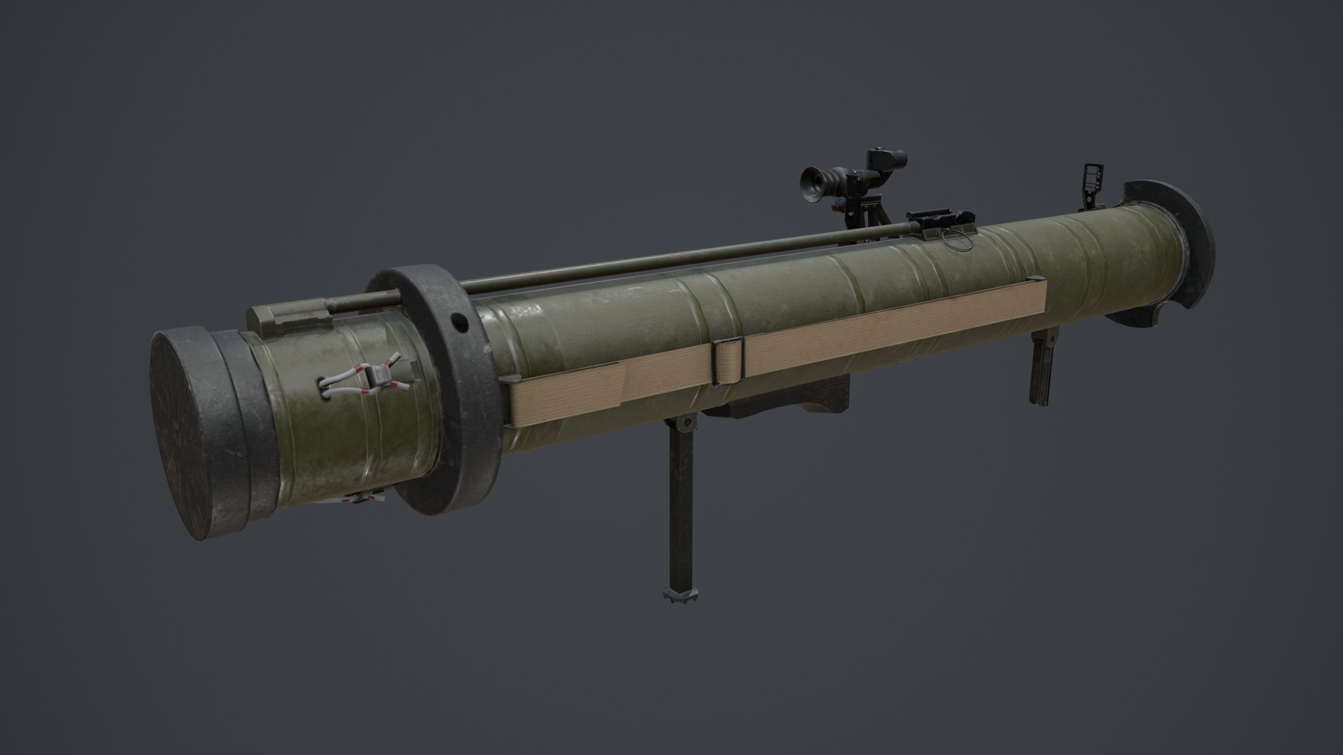 RPG-28 klyukva Low-poly 3D model_2