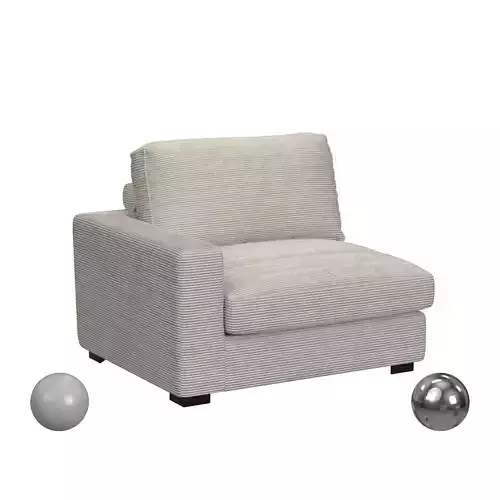 Arizona Modular LHF Armchair In Steno Beige 3D model