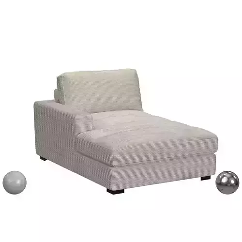 Arizona Modular LHF Chaise In Steno Beige 3D model