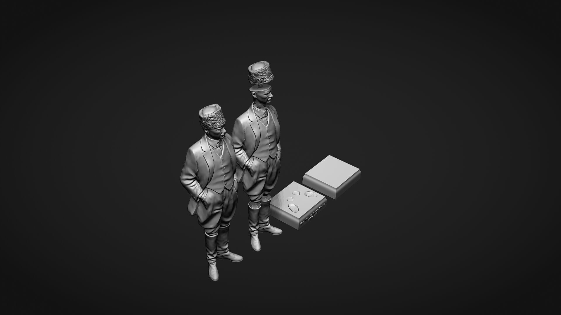 Gazi Mustafa Kemal Ataturk Statue 3D print model_5