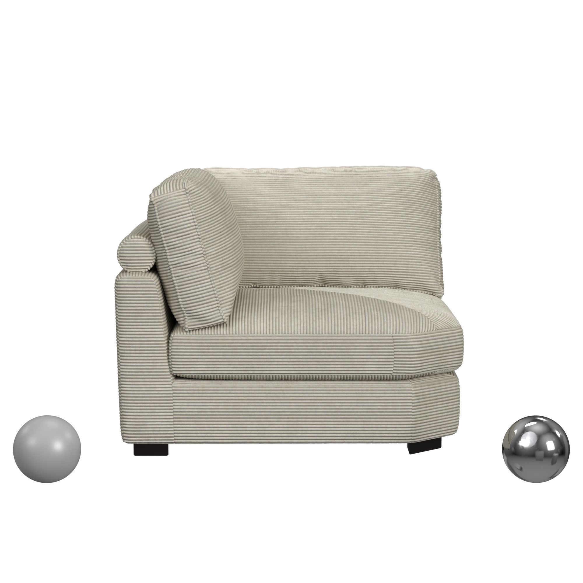 Arizona Modular Wedge In Steno Beige 3D model_1