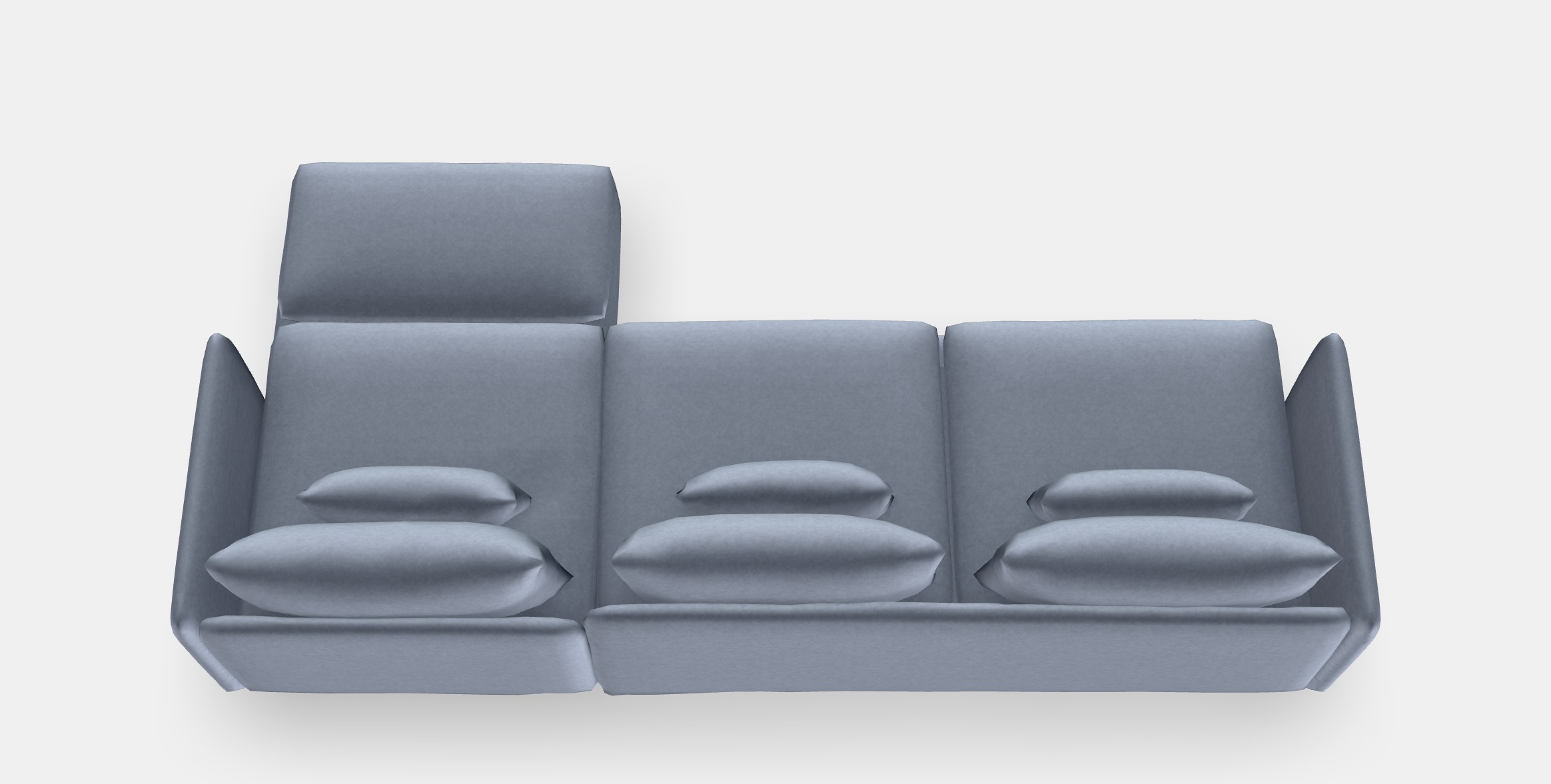 SODERHAMN 4-seat sofa with chaise longue 3 3D model_6