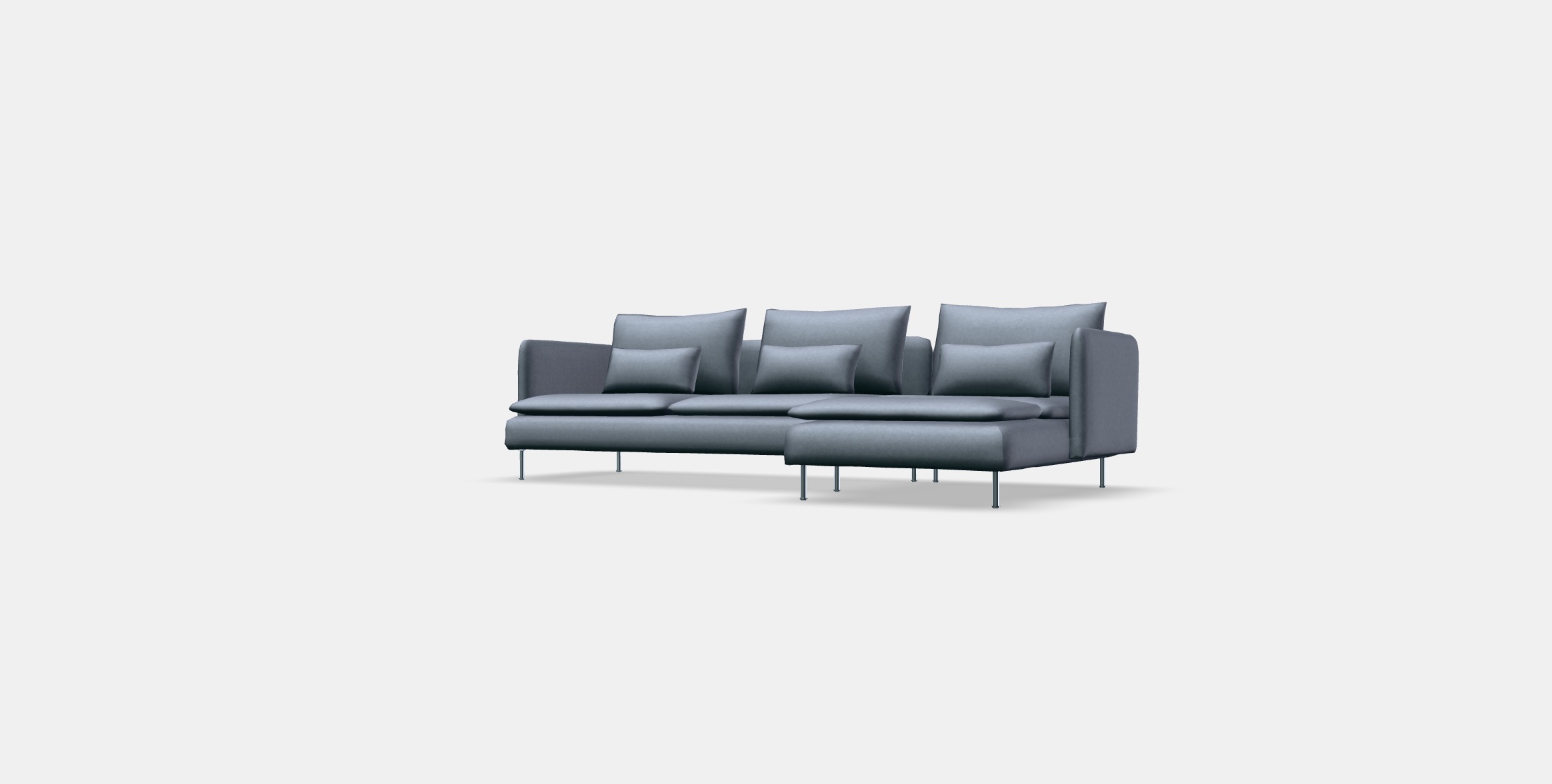 SODERHAMN 4-seat sofa with chaise longue 3 3D model_12