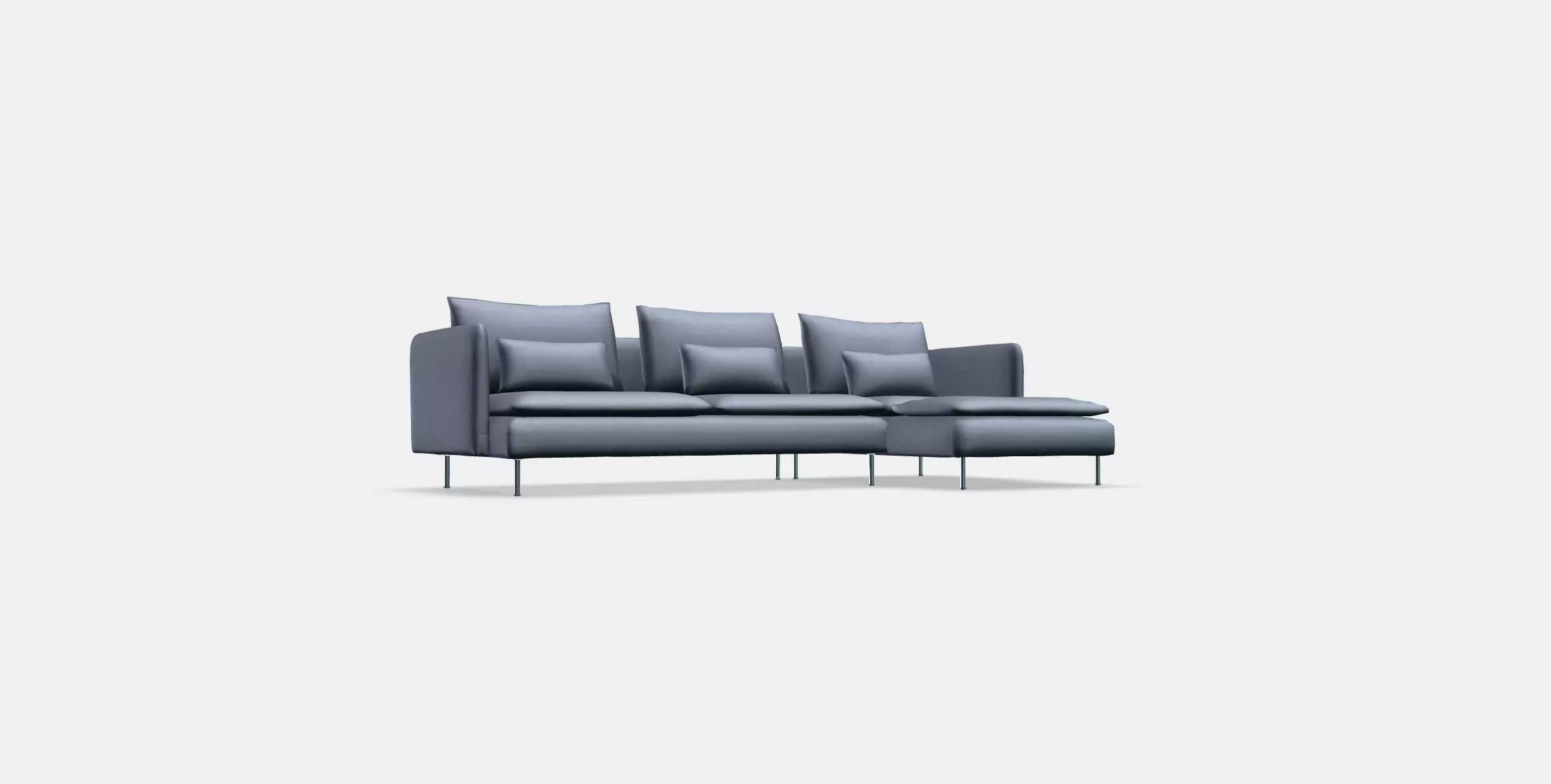 SODERHAMN 4-seat sofa with chaise longue 3 3D model_0