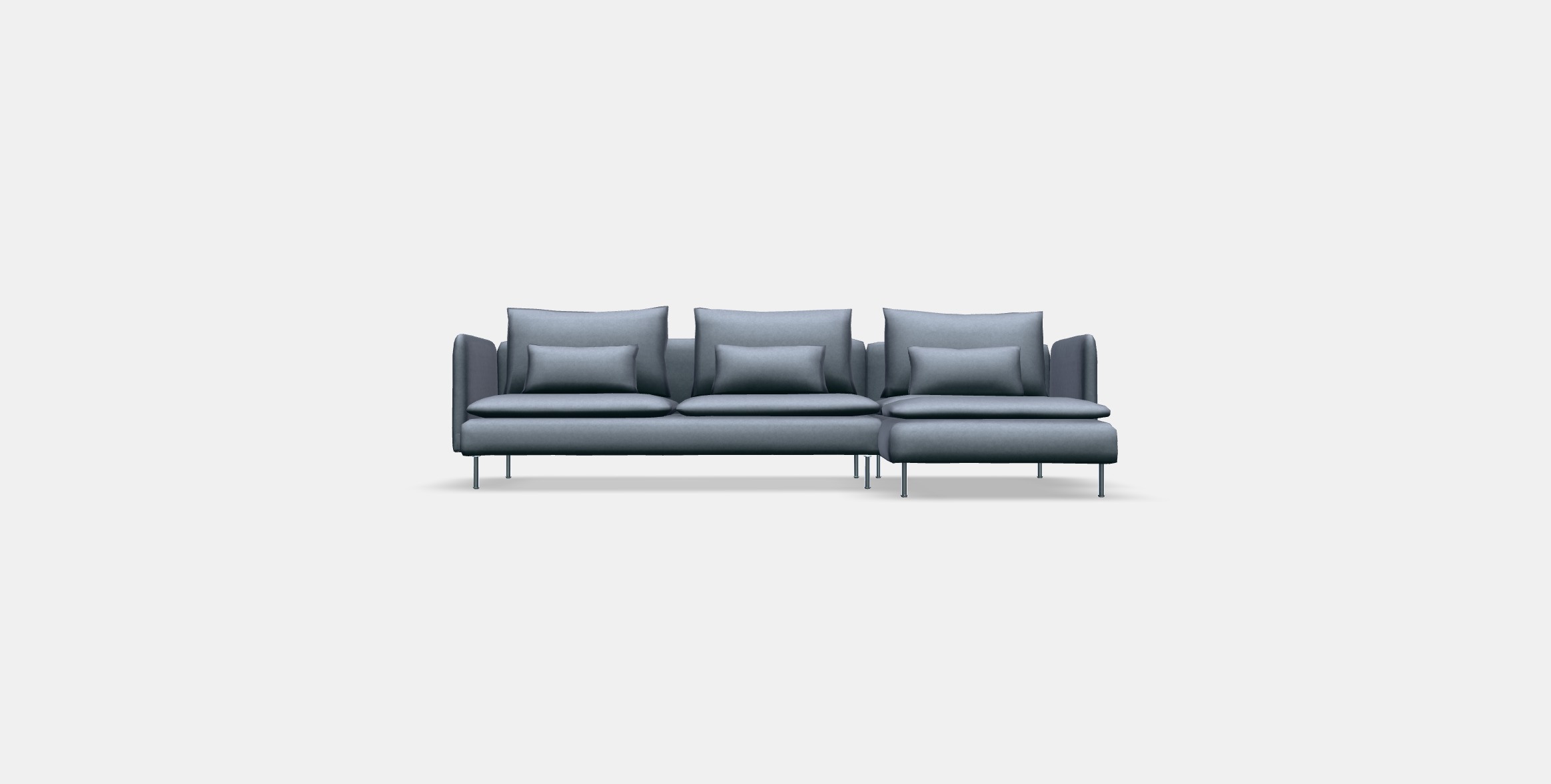 SODERHAMN 4-seat sofa with chaise longue 3 3D model_10