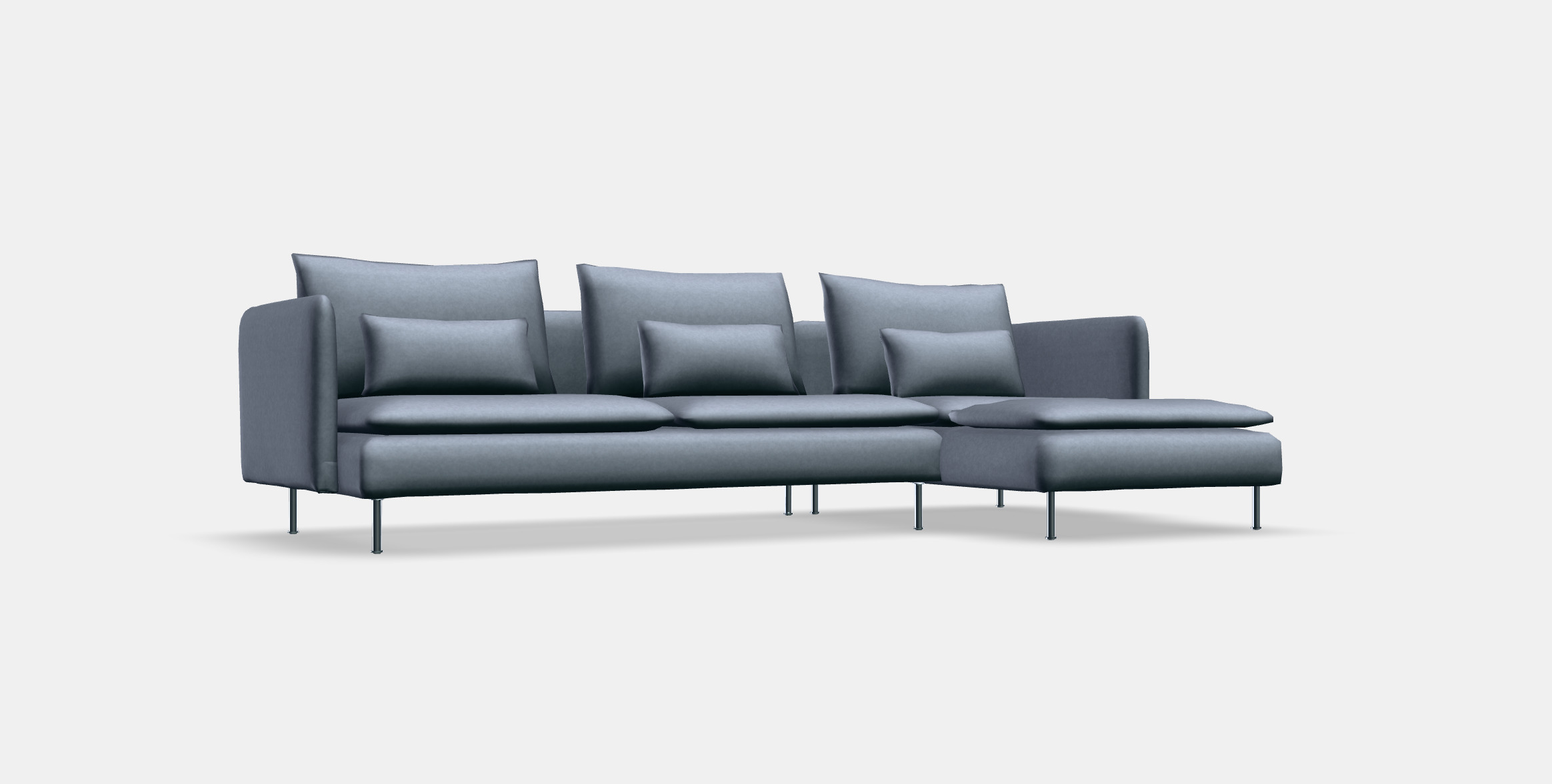 SODERHAMN 4-seat sofa with chaise longue 3 3D model_9