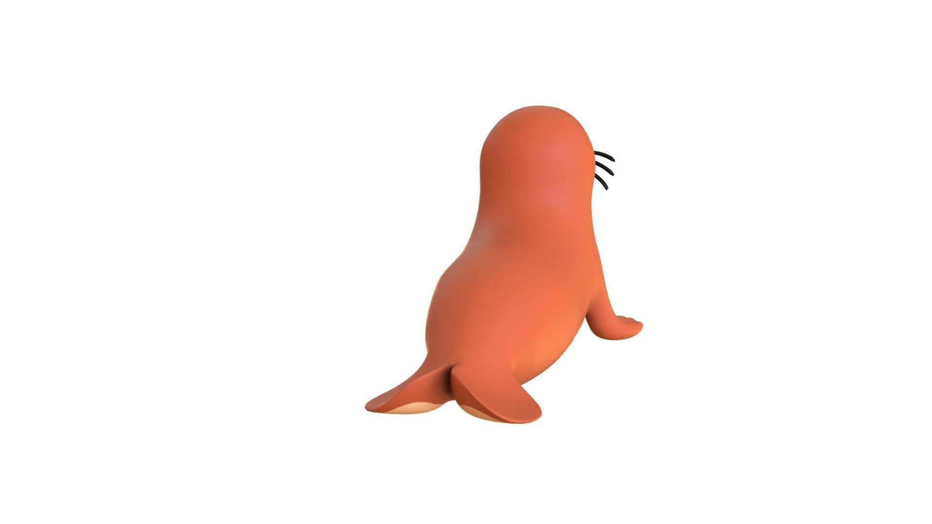 Cartoon Walrus 3D model_12