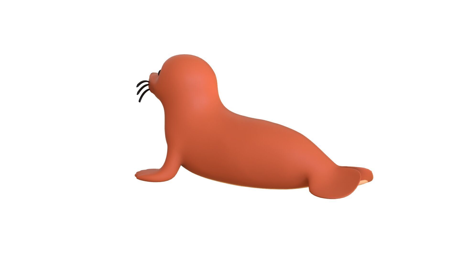 Cartoon Walrus 3D model_13