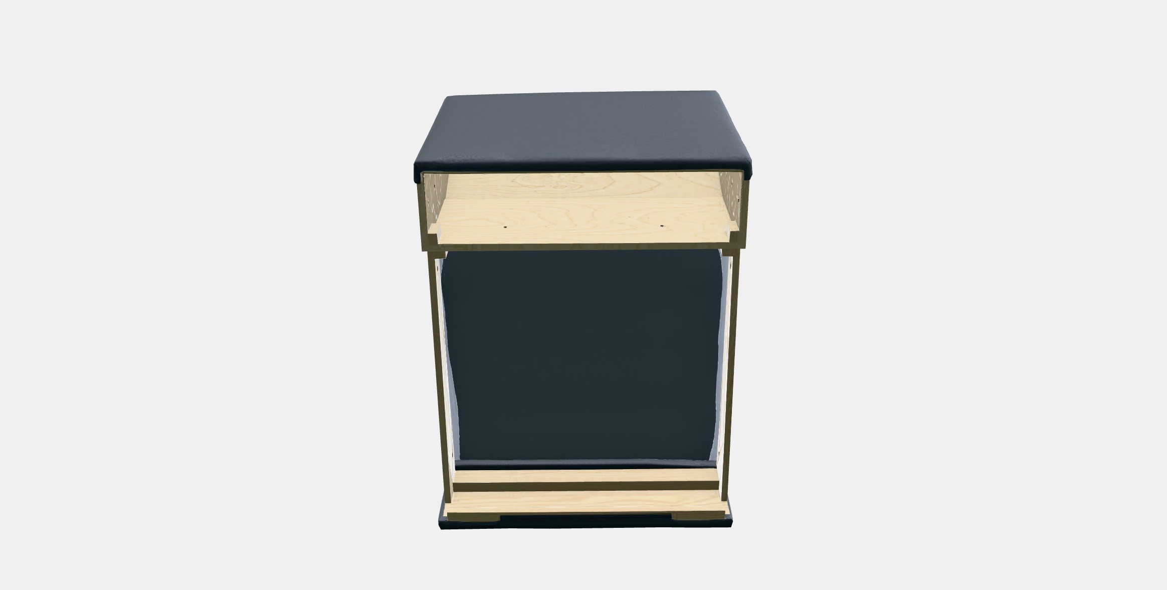 VIMLE Cover for 1-seat section 4 Low-poly 3D model_4