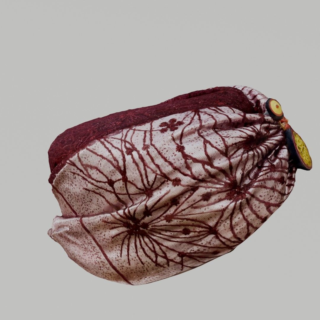 Turban 1717 Amamah 3D Scanned Model Low-poly 3D model_3