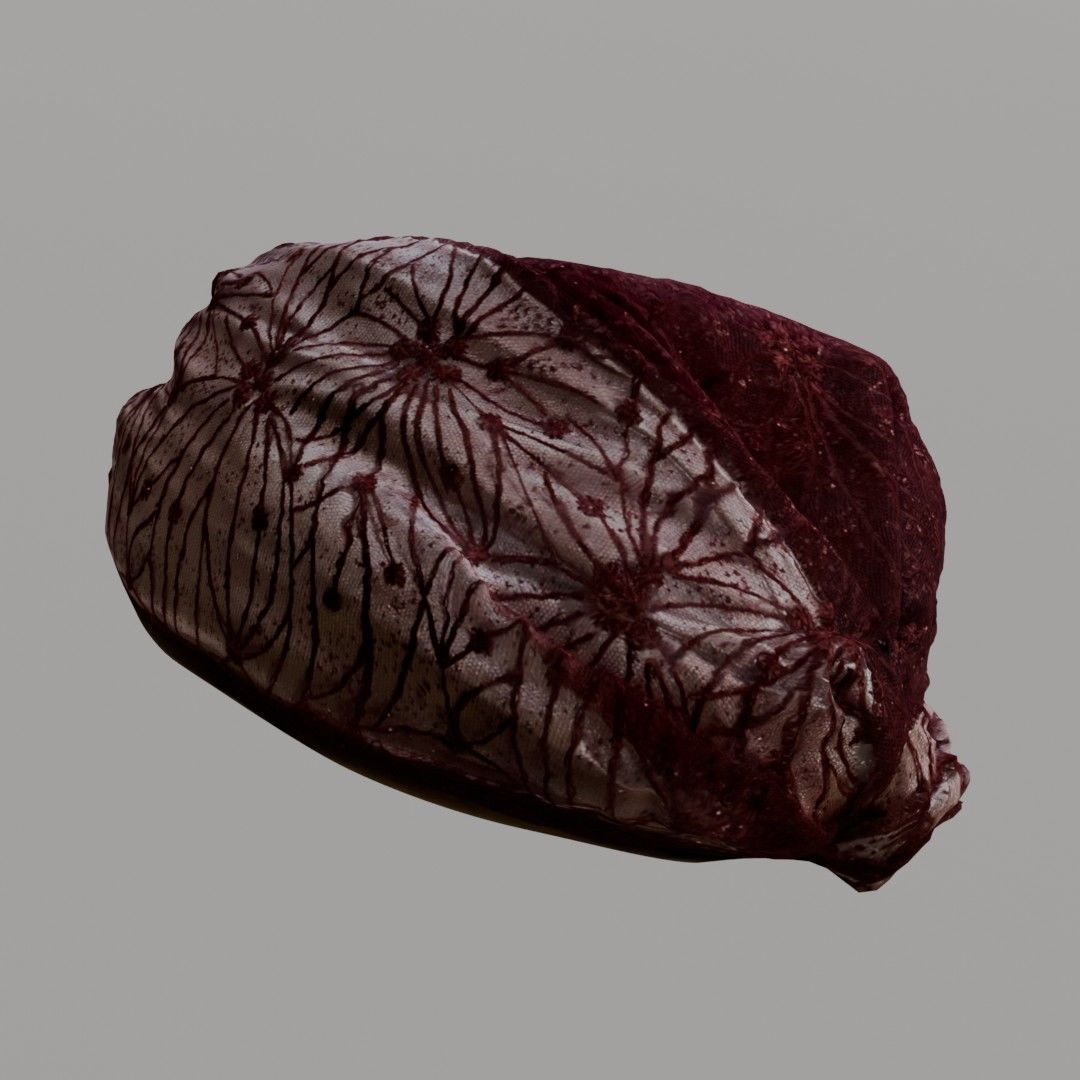 Turban 1717 Amamah 3D Scanned Model Low-poly 3D model_12