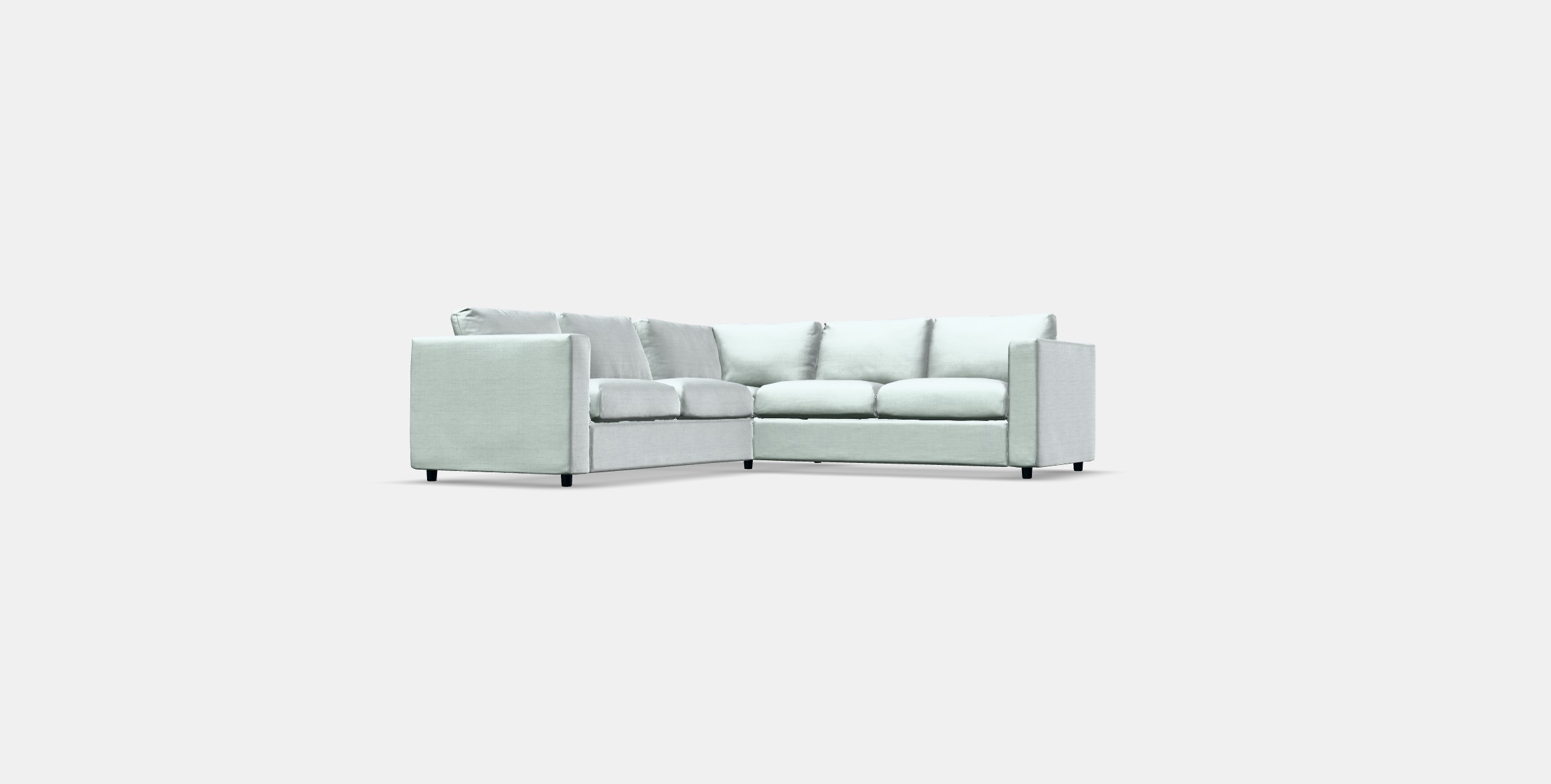 VIMLE Corner sofa 4-seat 5 Low-poly 3D model_12