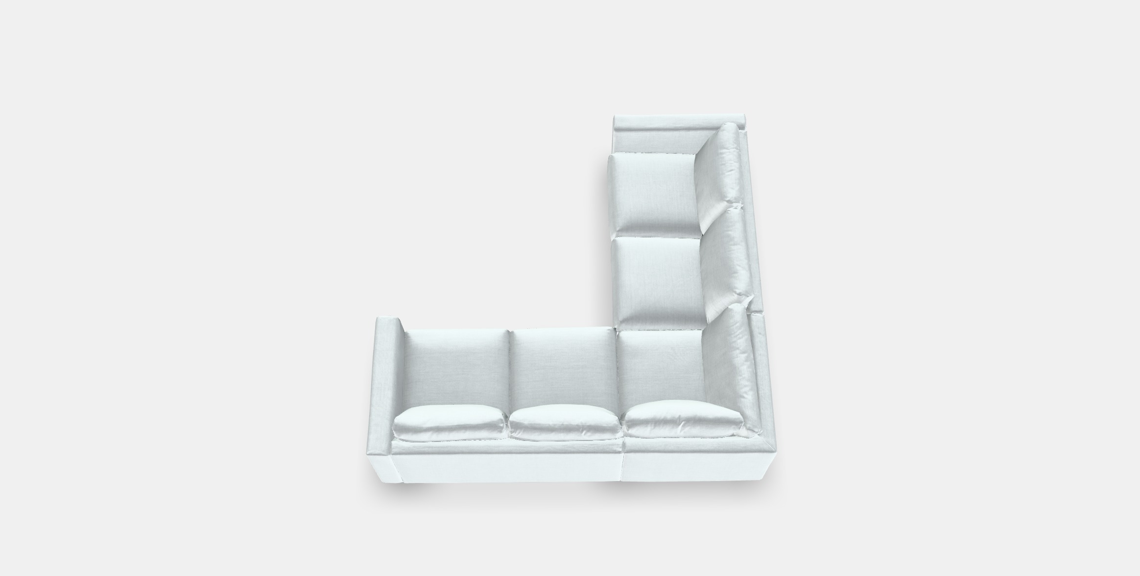VIMLE Corner sofa 4-seat 5 Low-poly 3D model_2