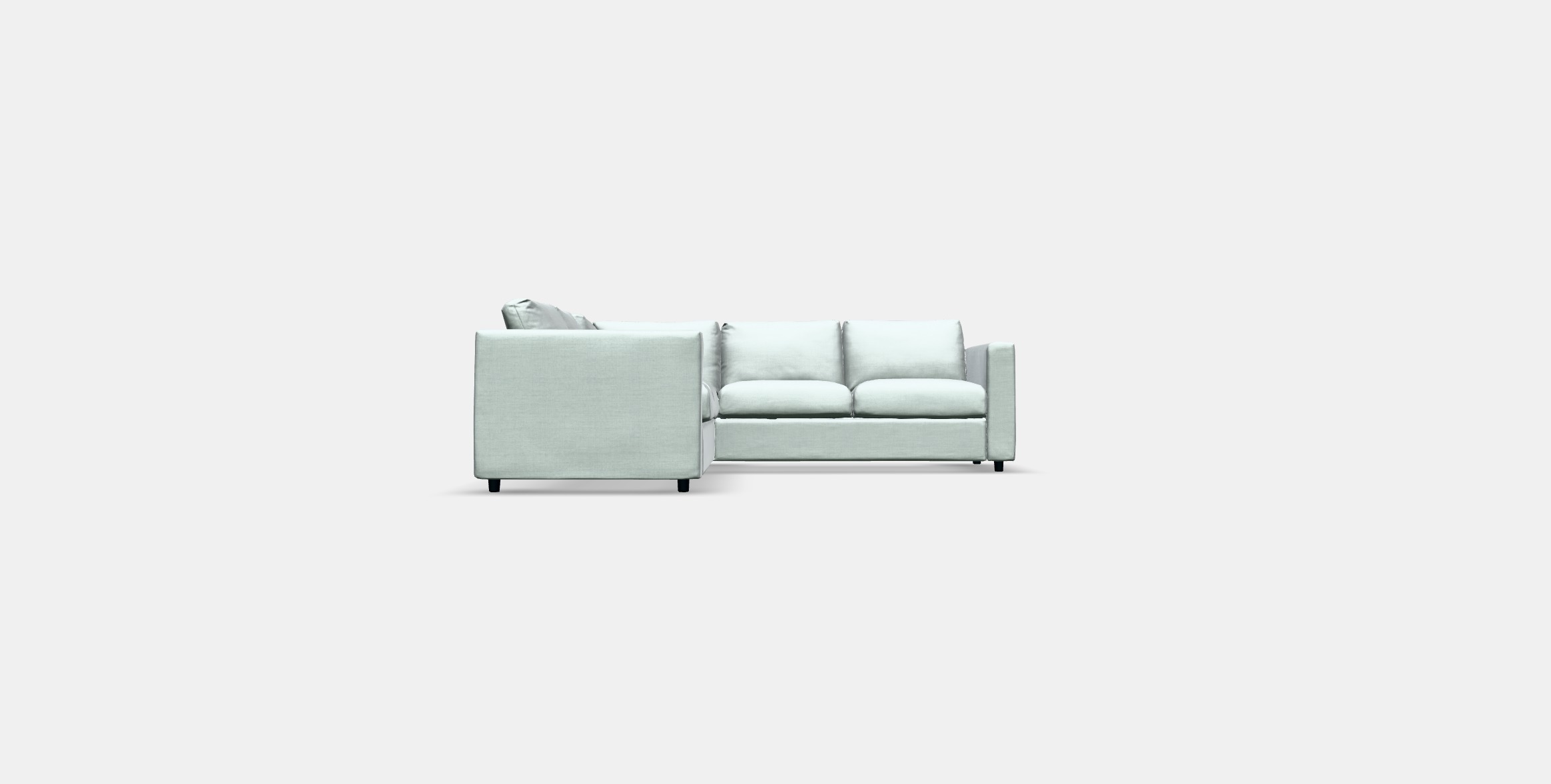 VIMLE Corner sofa 4-seat 5 Low-poly 3D model_8