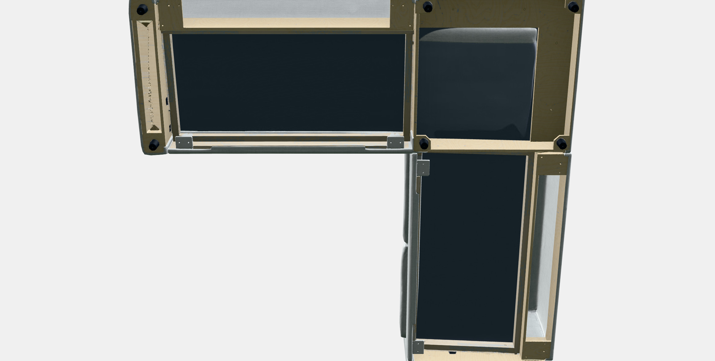 VIMLE Corner sofa 4-seat 5 Low-poly 3D model_7