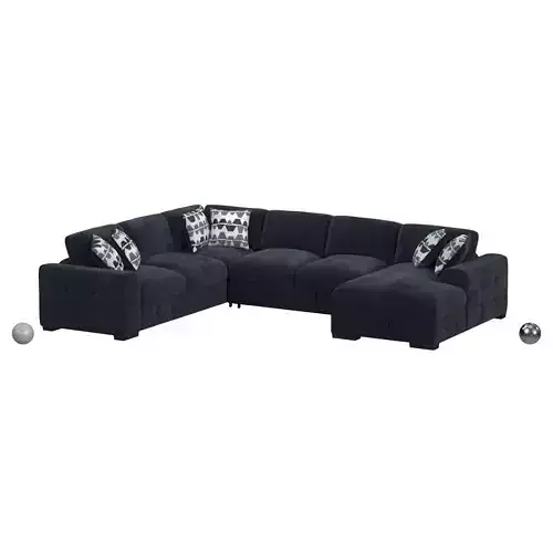 Kirkland Sectional Storage Chaise Spark Navy
