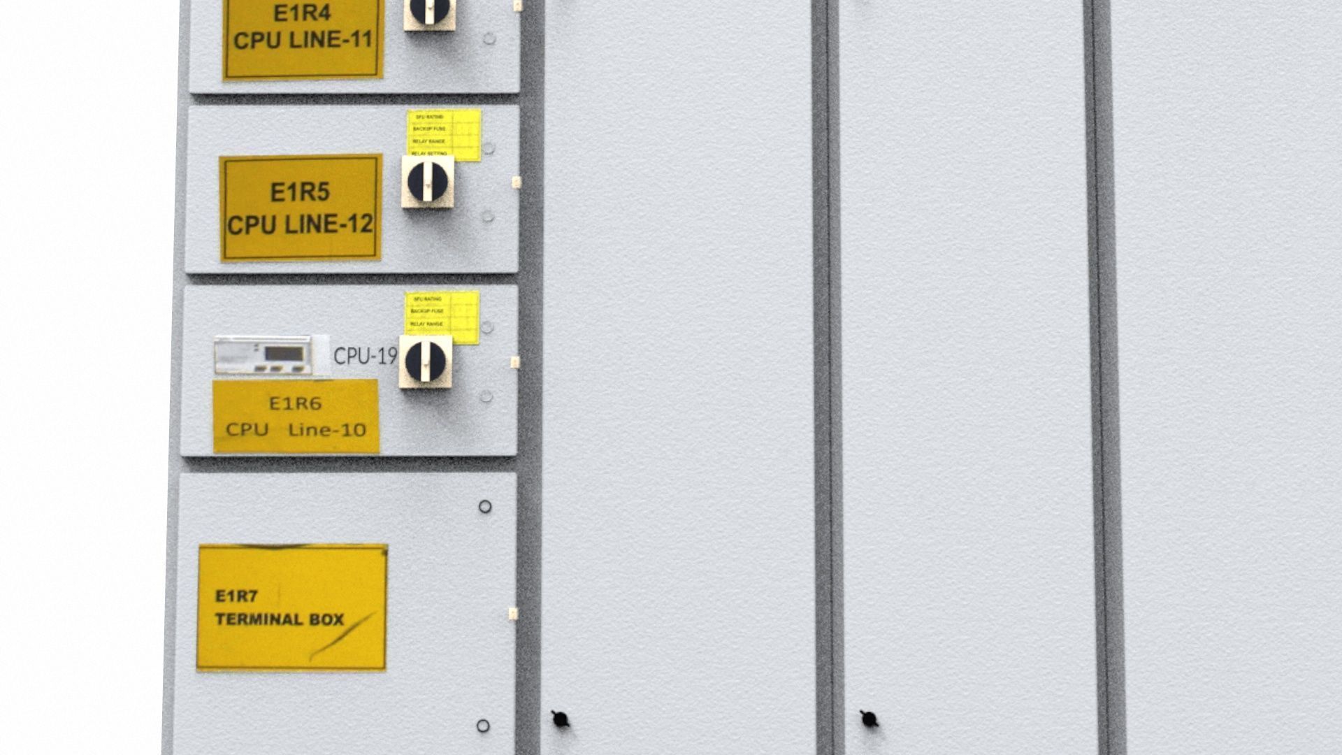Electrical Panel Low Poly Low-poly 3D model_9