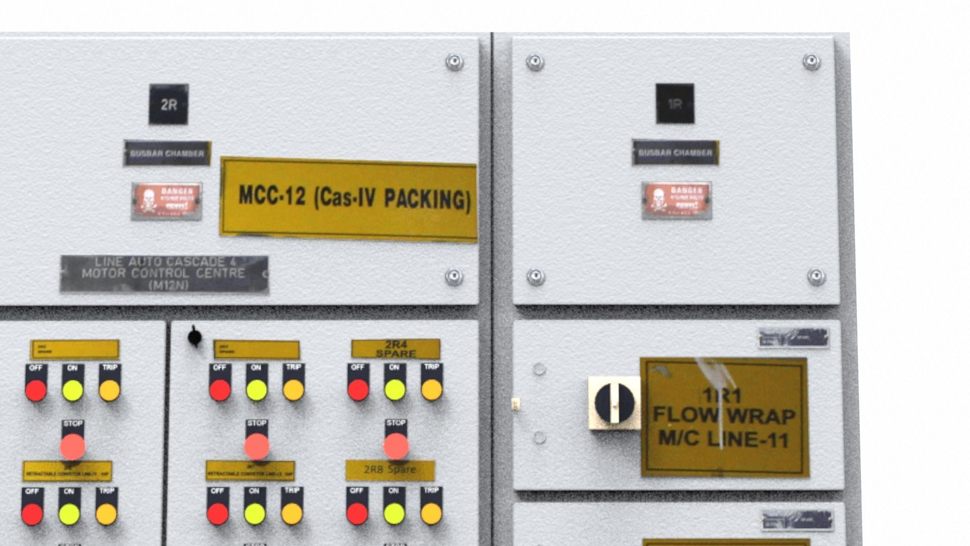 Electrical Panel Low Poly Low-poly 3D model_7