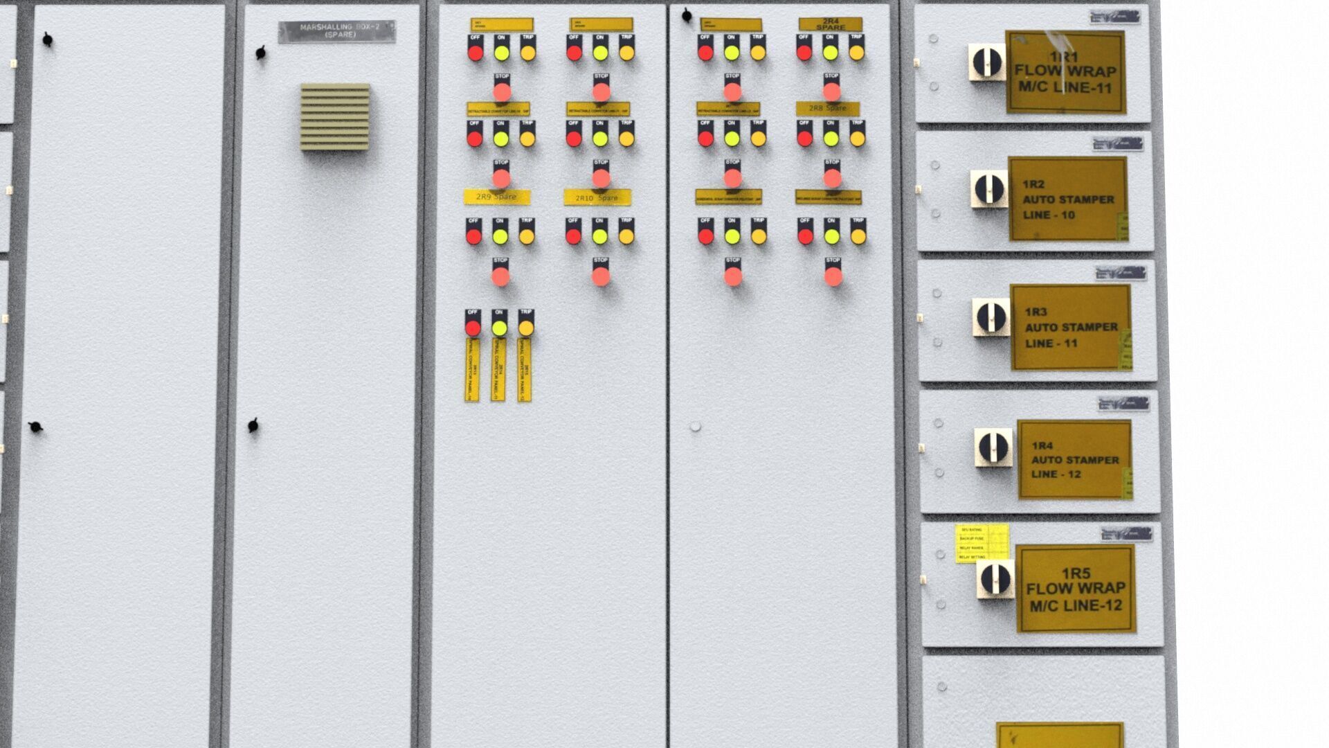 Electrical Panel Low Poly Low-poly 3D model_8
