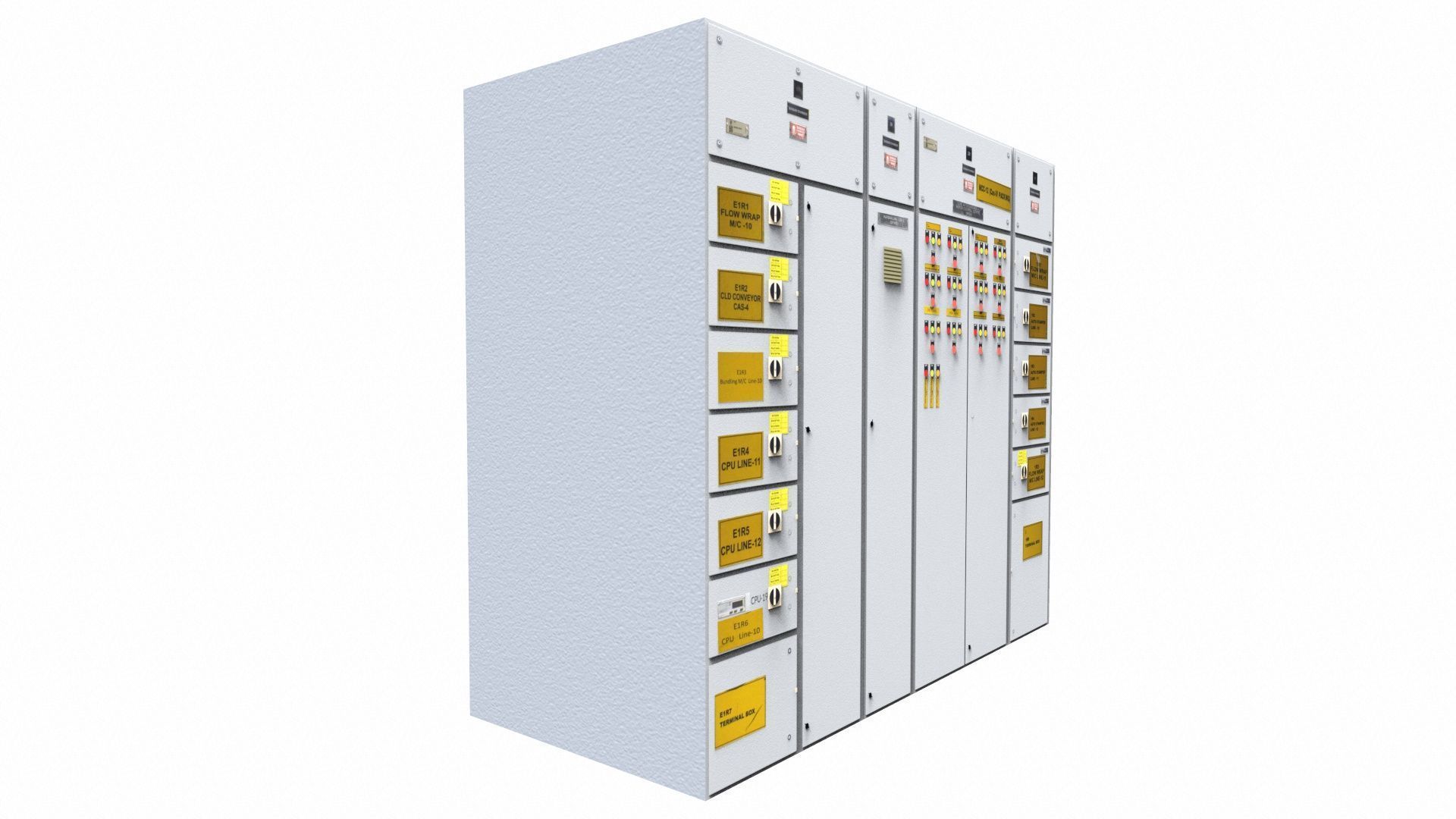 Electrical Panel Low Poly Low-poly 3D model_11