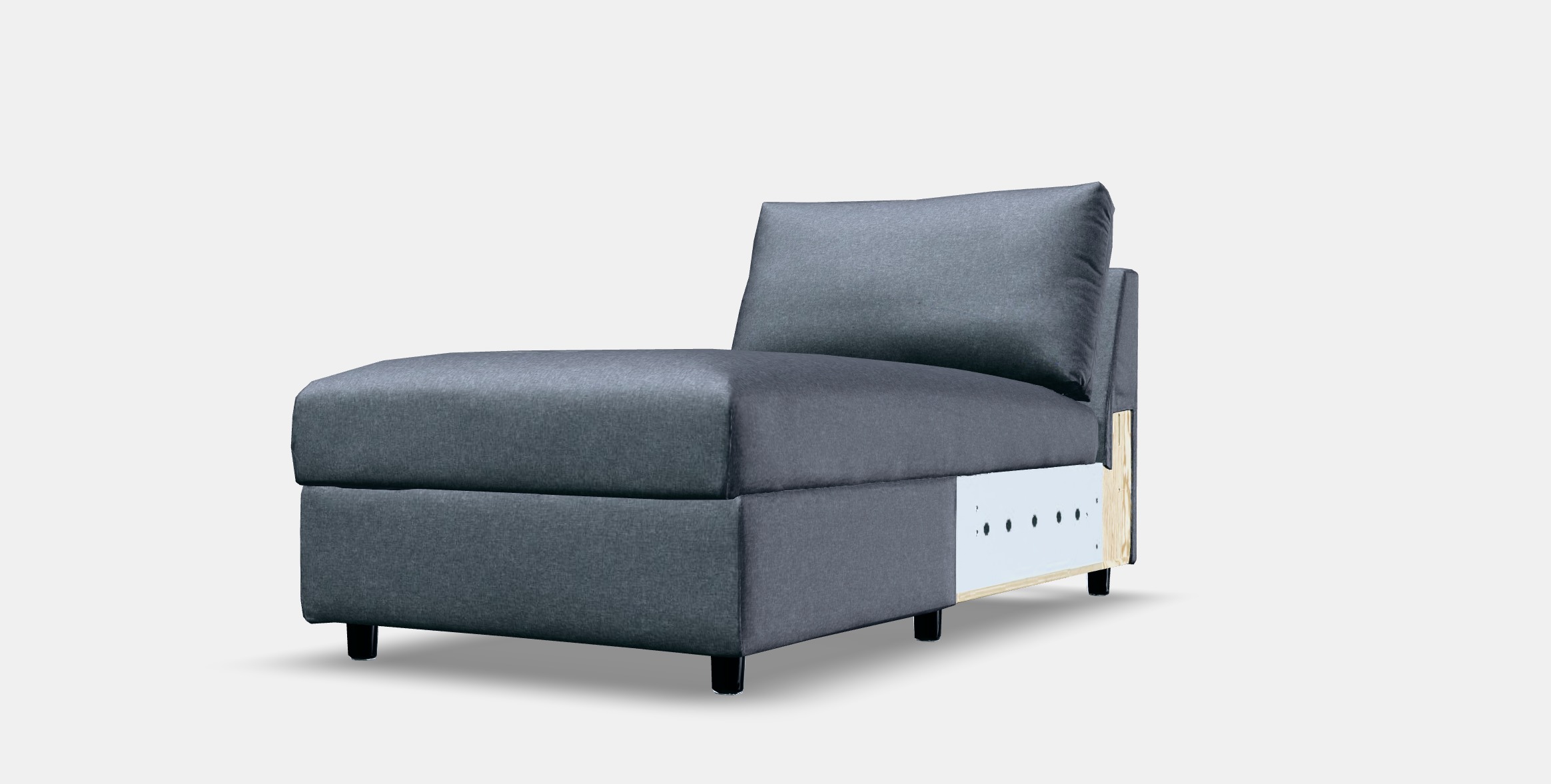 VIMLE Cover for chaise longue section 2 Low-poly 3D model_13