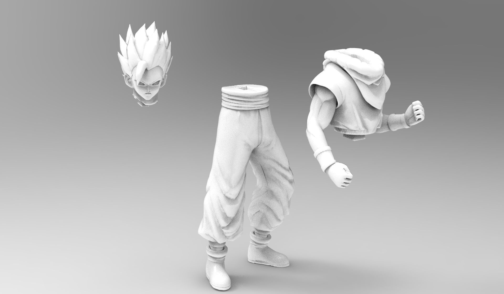 FORTNITE - SON GOHAN 3D print model_3