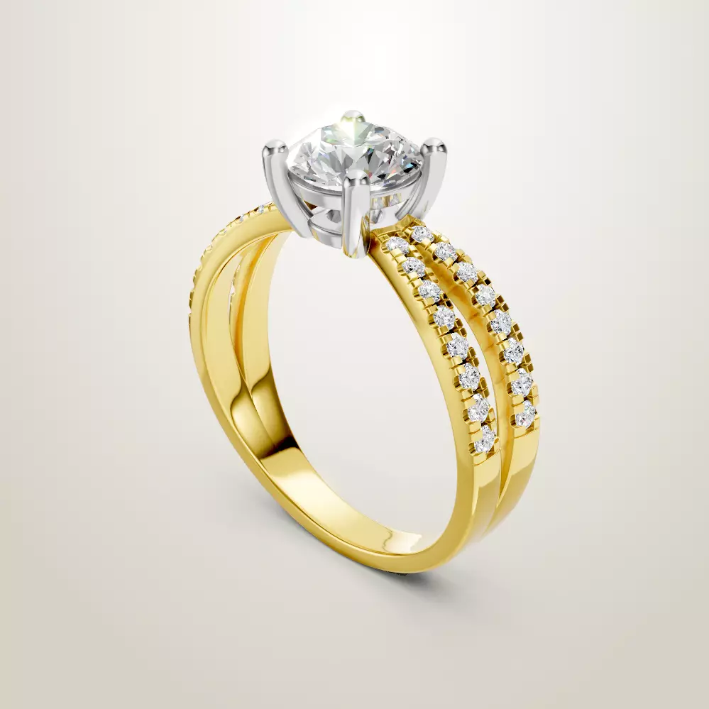 Engagement Wedding Ring 68 3D print model