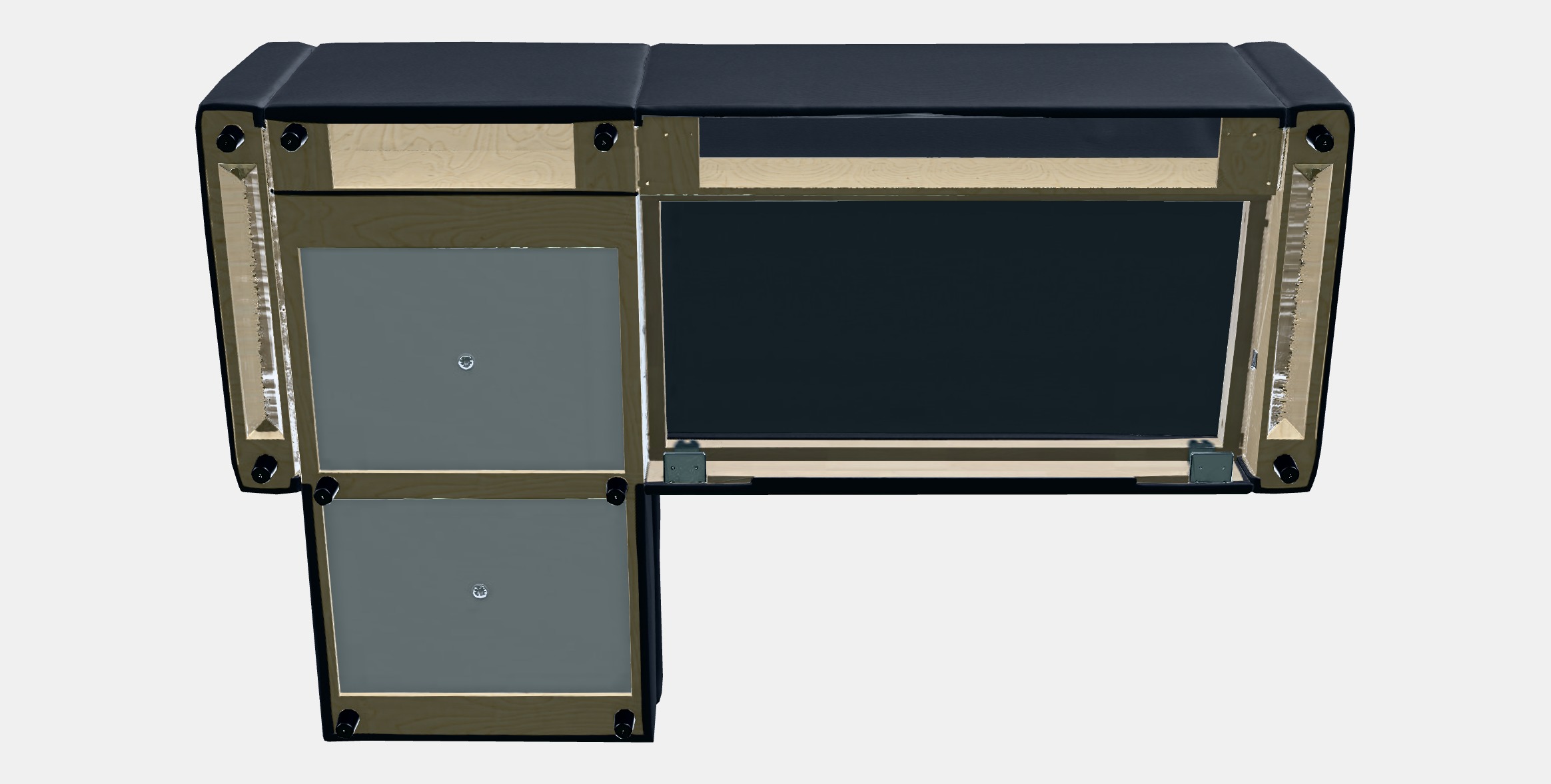 VIMLE Cover for 3-seat sofa 7 Low-poly 3D model_7