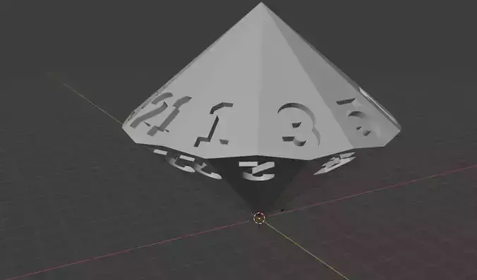 D22 Dice 3d Model 