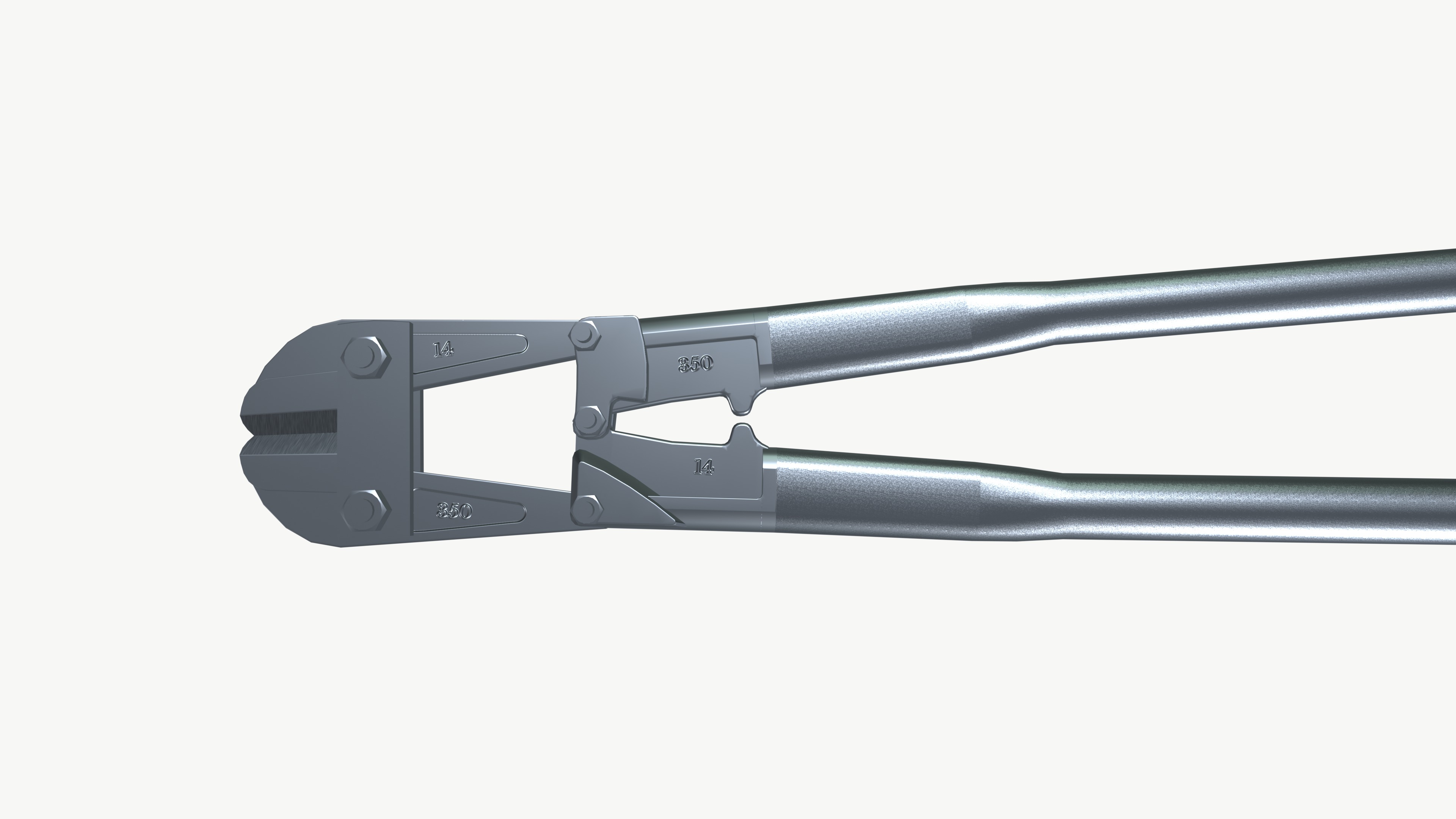 Aluminium Cutter Low-poly 3D model_6