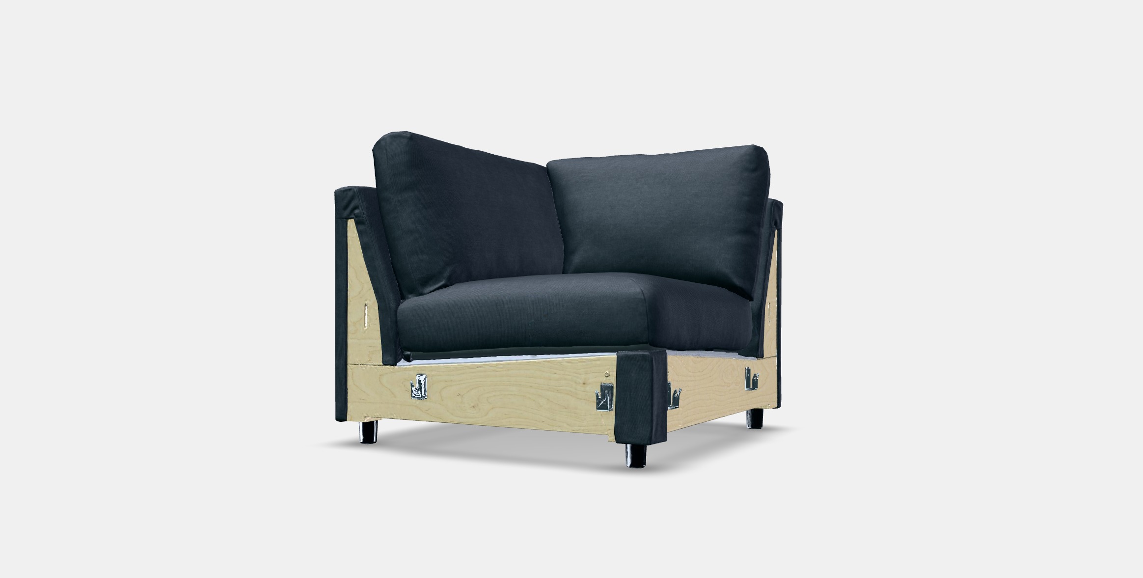 VIMLE Cover for corner section Low-poly 3D model_9