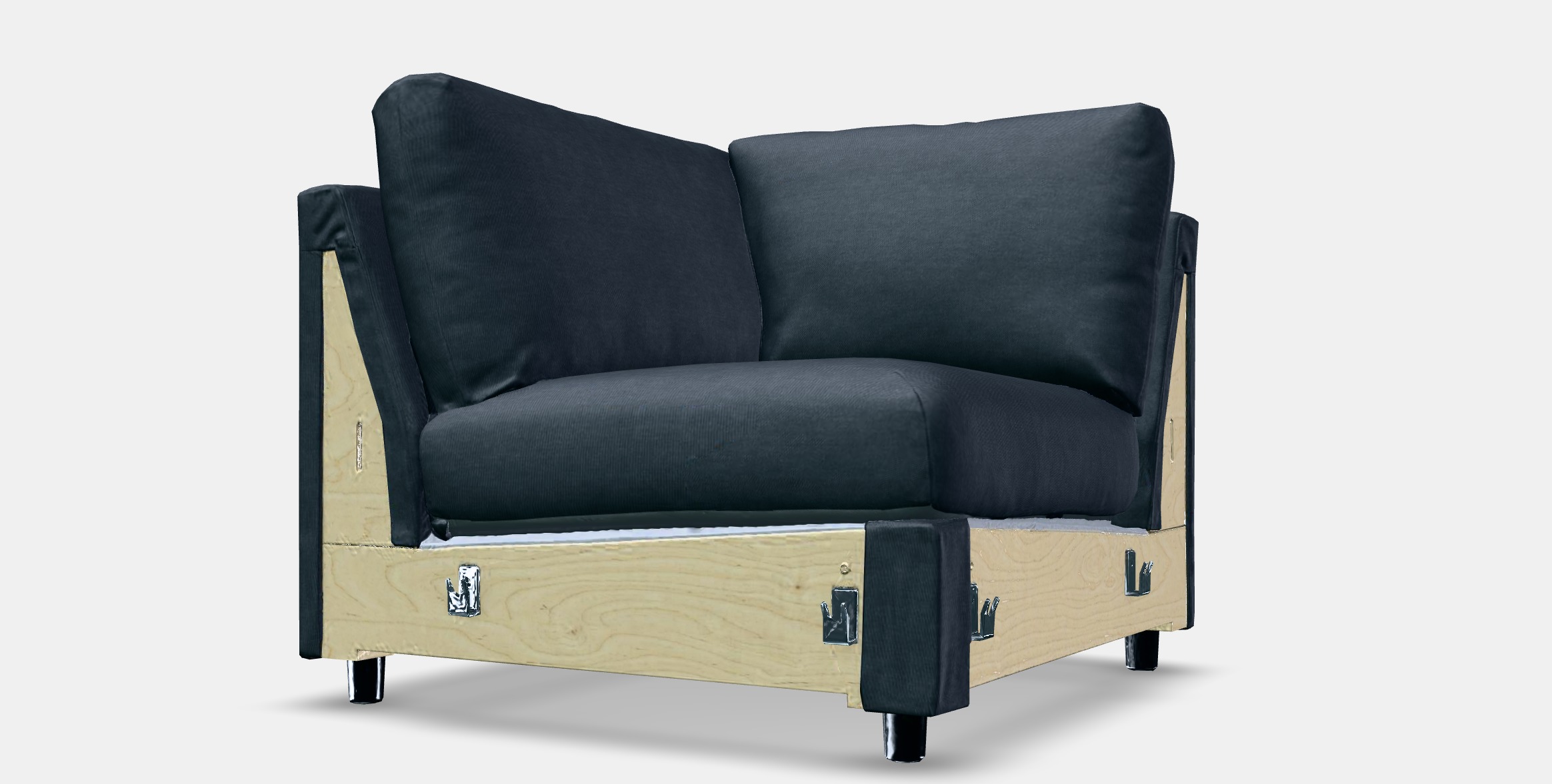 VIMLE Cover for corner section Low-poly 3D model_12