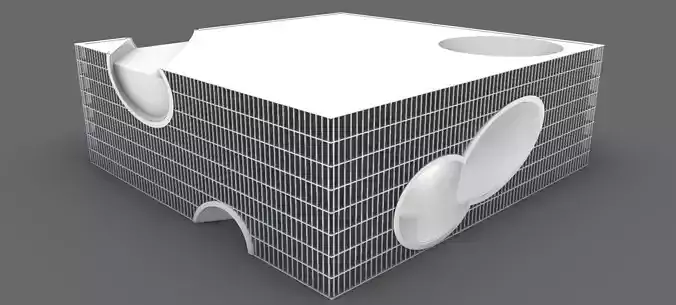 Shanghai Poly Grand Theater by Tadao Ando 3D model