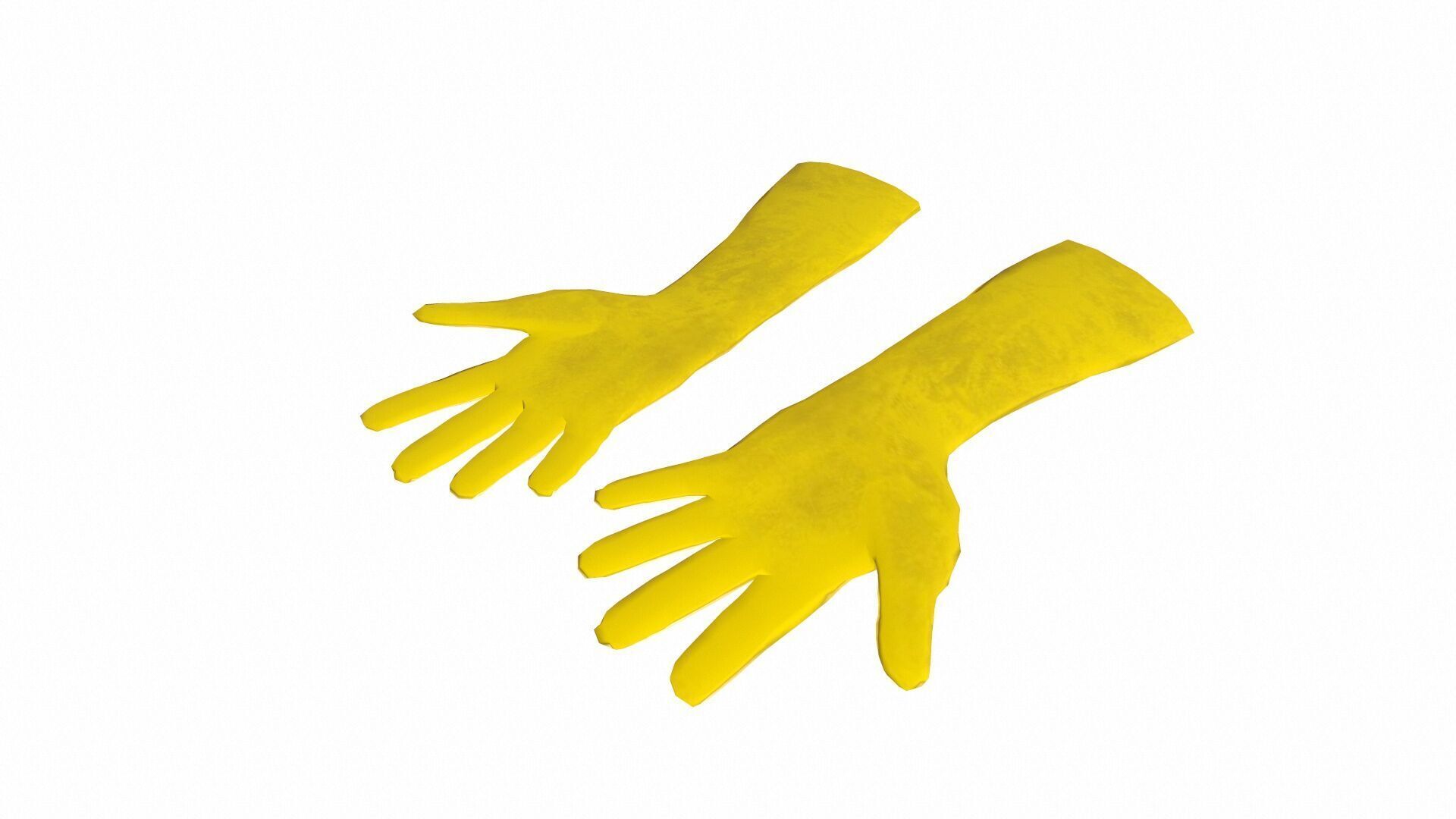 Safety Gloves Low-poly 3D model_3