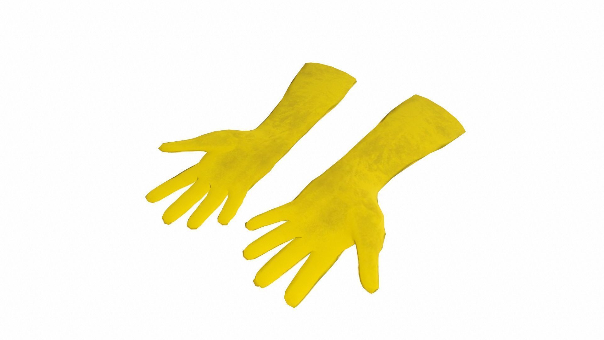 Safety Gloves Low-poly 3D model_6