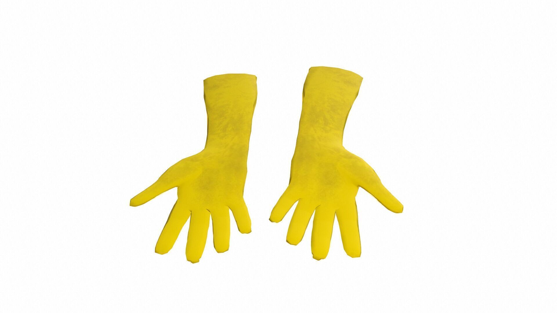 Safety Gloves Low-poly 3D model_5